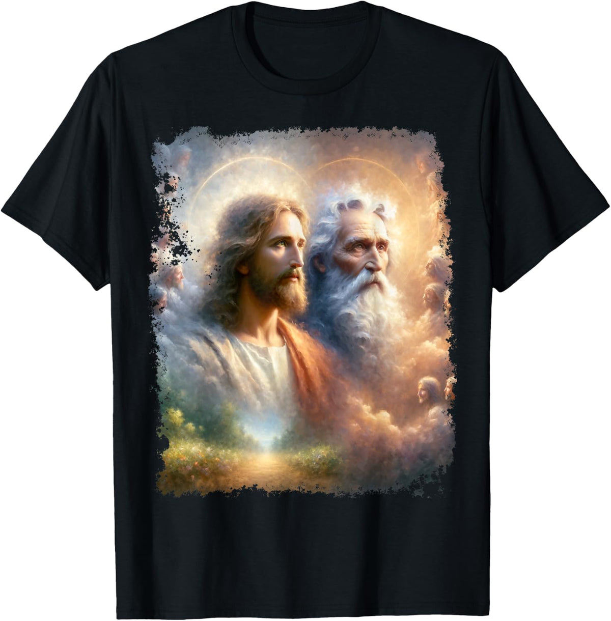 God and Jesus Christ T-Shirt - Black