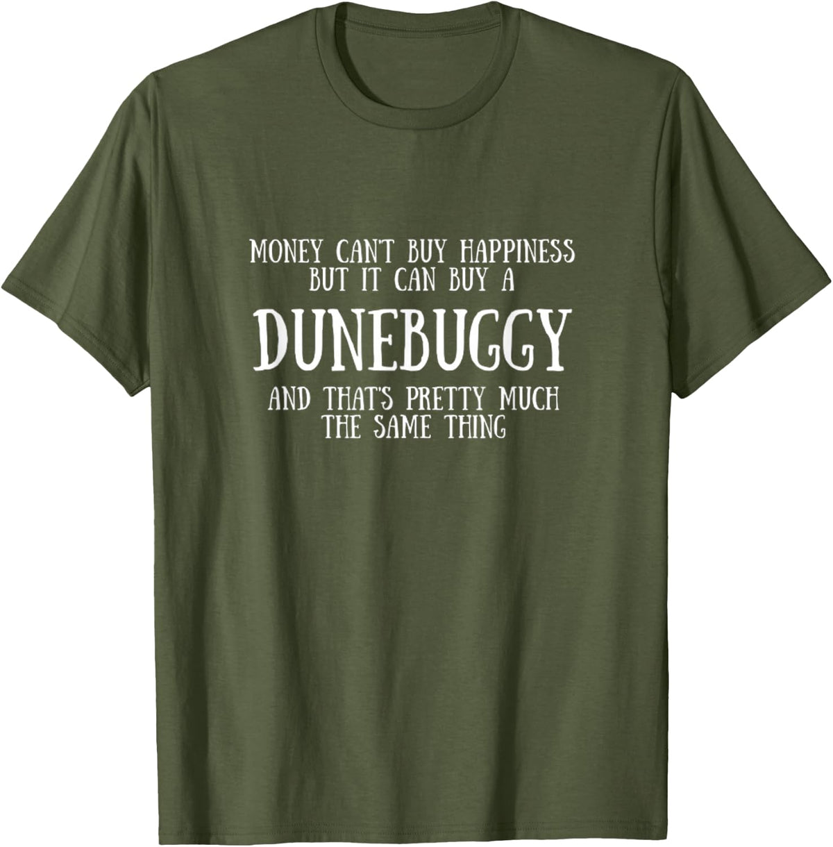 Funny Dune Buggy T-Shirt - Olive Green