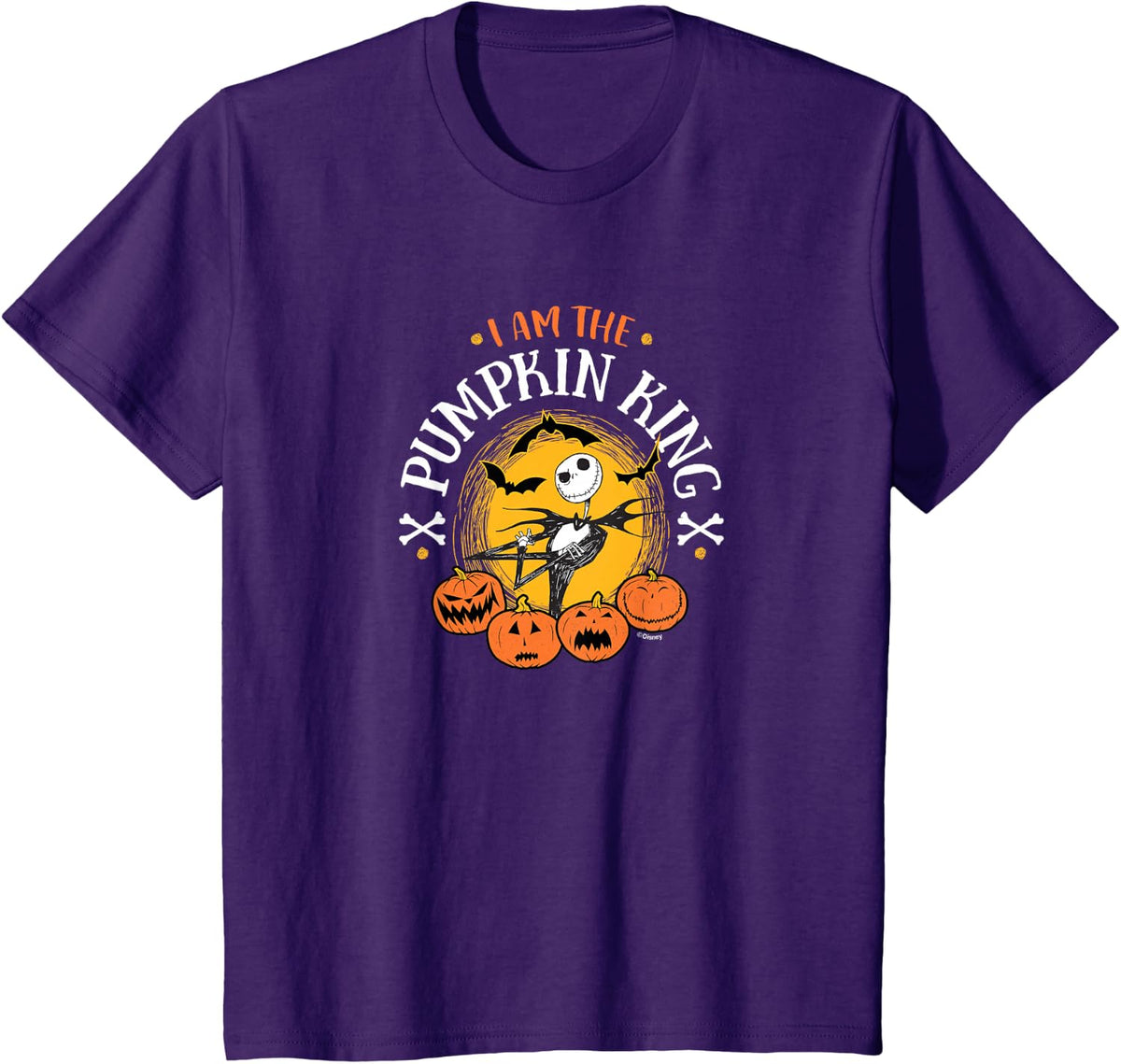 Jack Skellington I Am The Pumpkin King T-Shirt - Purple
