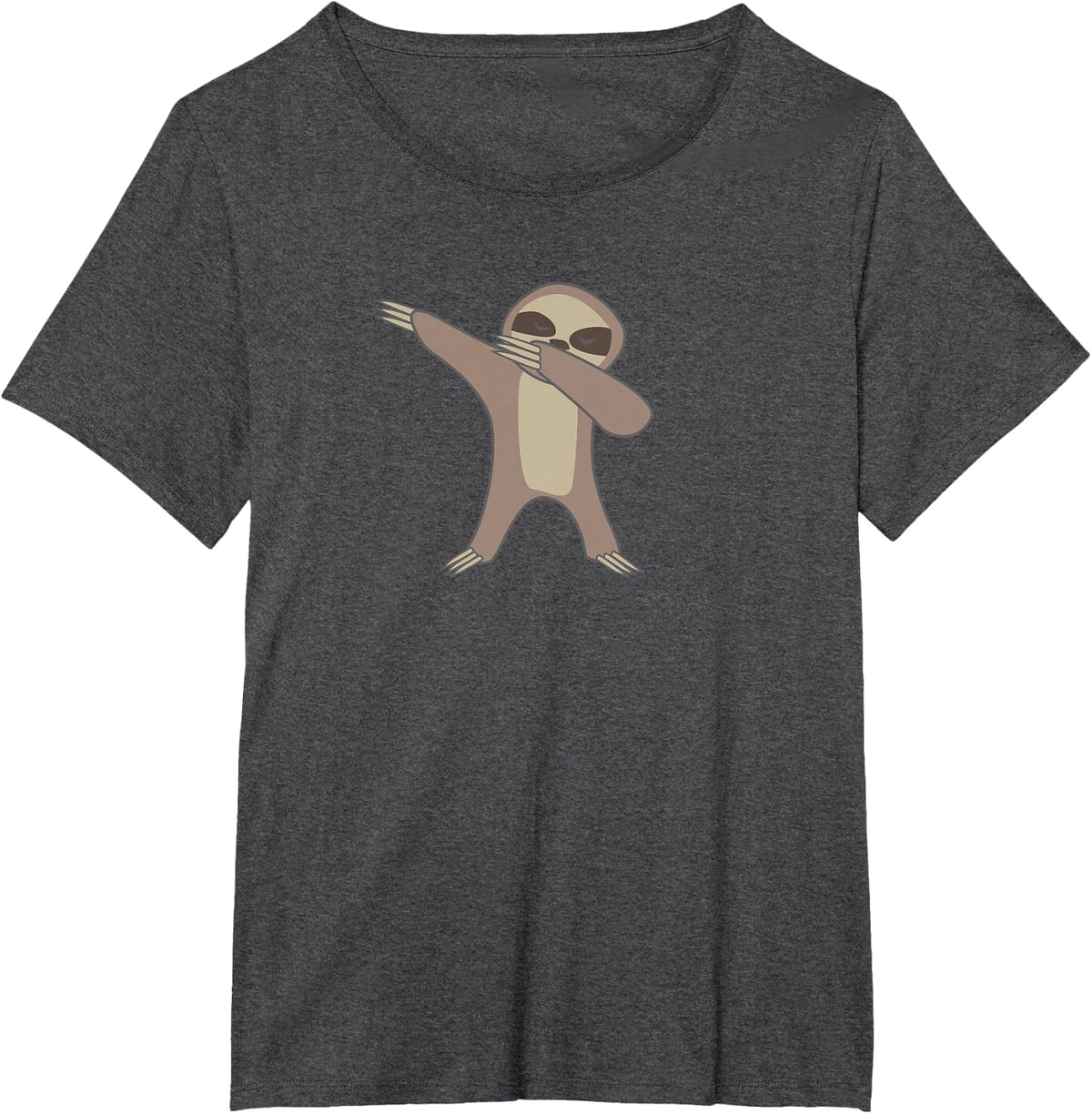 The Dabbing Sloth Shirt, Funny Cute Sloth Lover Gift T-Shirt - Dark Heather Grey