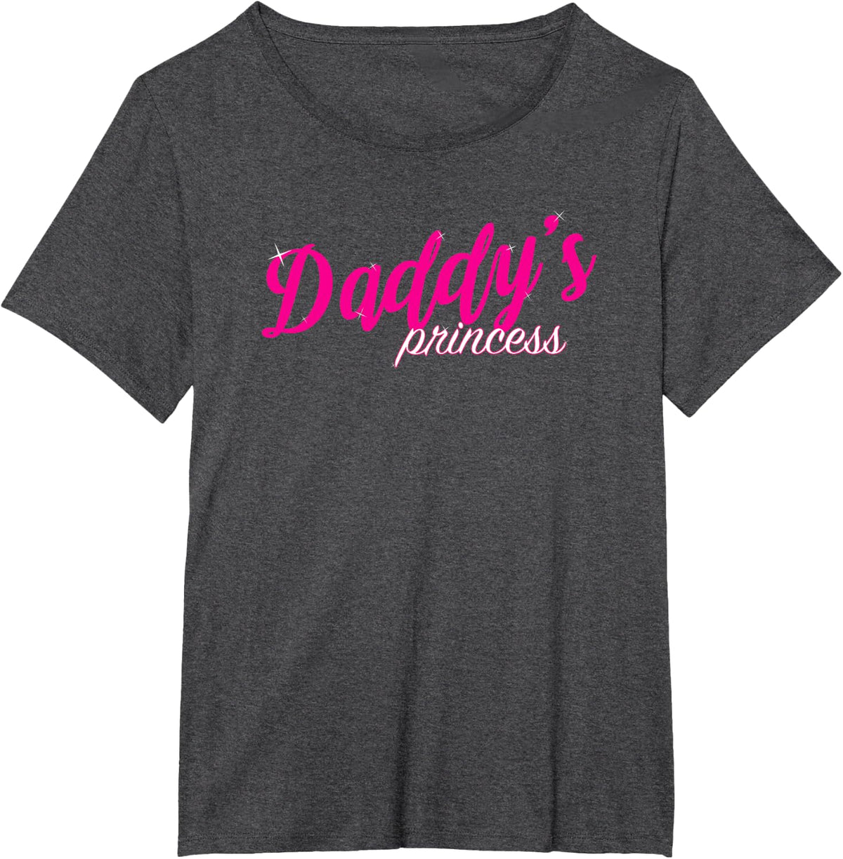 Daddy's Princess T-Shirt - DDLG Gift T-Shirt - Dark Heather Grey