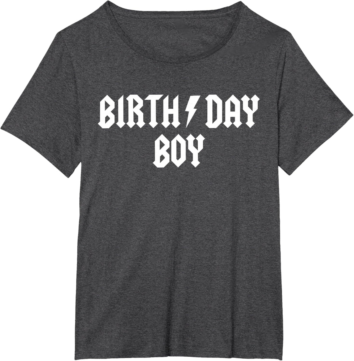Rock n Roll Birthday Boy Birthday Rock Star Matching Family T-Shirt - Dark Heather Grey
