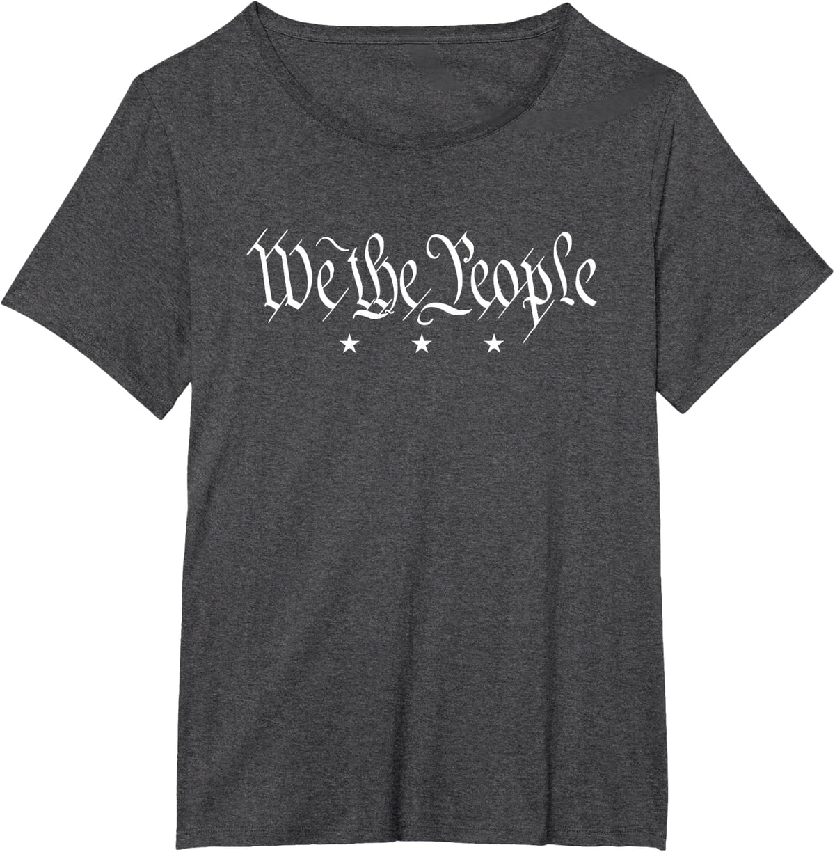 WE THE PEOPLE US CONSTITUTION PREAMBLE PATRIOT INDEPENDENCE T-Shirt - Dark Heather Grey