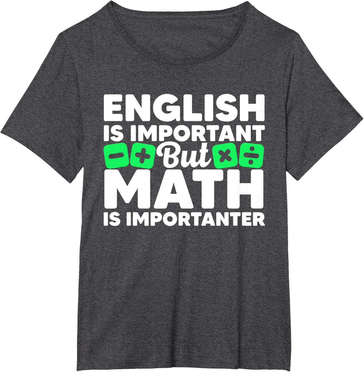 Funny Math Art for Men Women Student Pun Mathematics Lovers T-Shirt Small - Dark Heather Grey