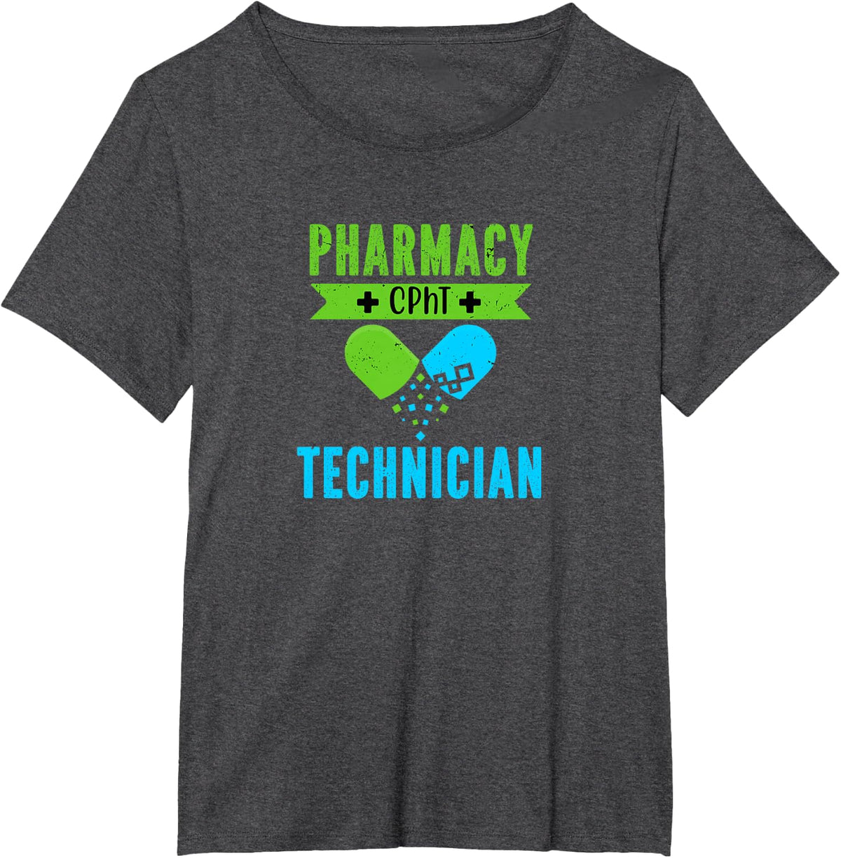 Pharmacy Technician CPhT Certified Pharmacy Technician Tech T-Shirt - Dark Heather Grey