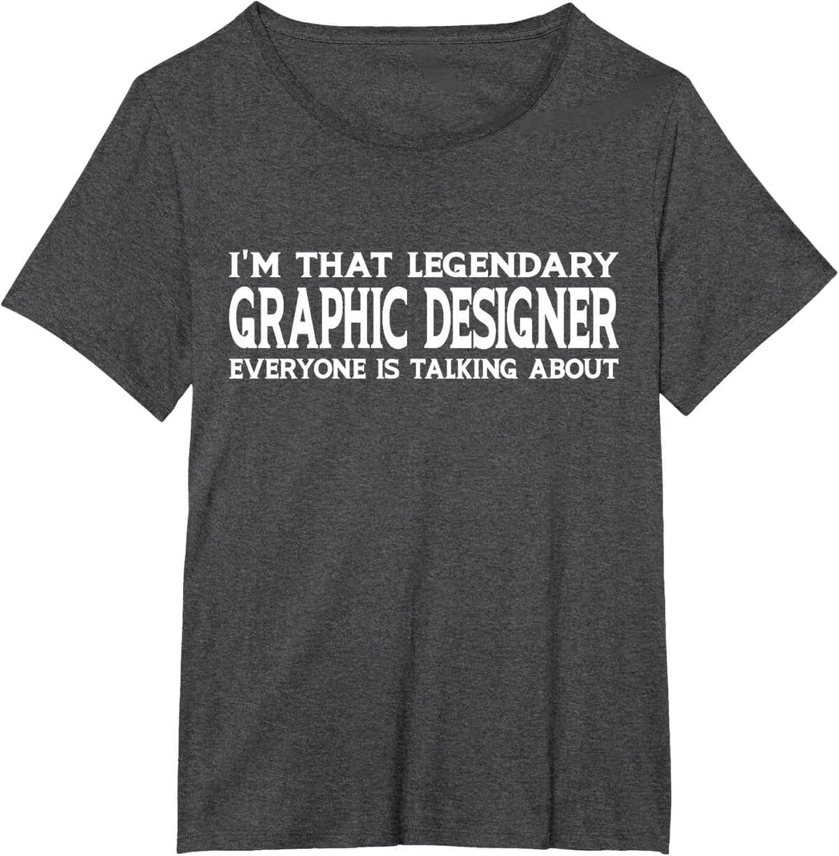 Graphic Designer Job Title Employee Funny Graphic Designer T-Shirt - Dark Heather Grey