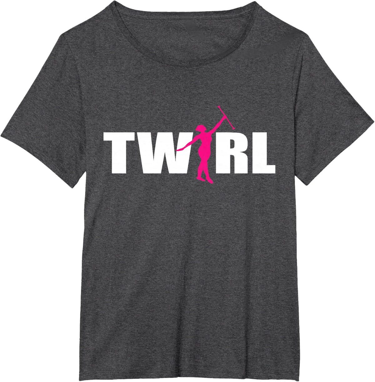 Twirl Baton Twirling Gymnastic Sport Gymnast Baton Twirler T-Shirt - Dark Heather Grey
