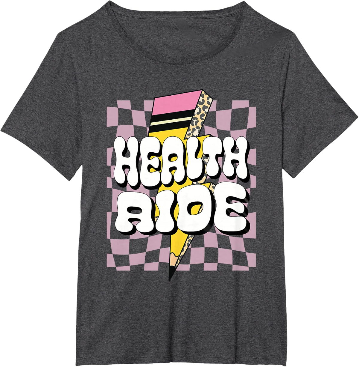 Health Aide Student School Nurse Assistant Medical Aide Team T-Shirt - Dark Heather Grey