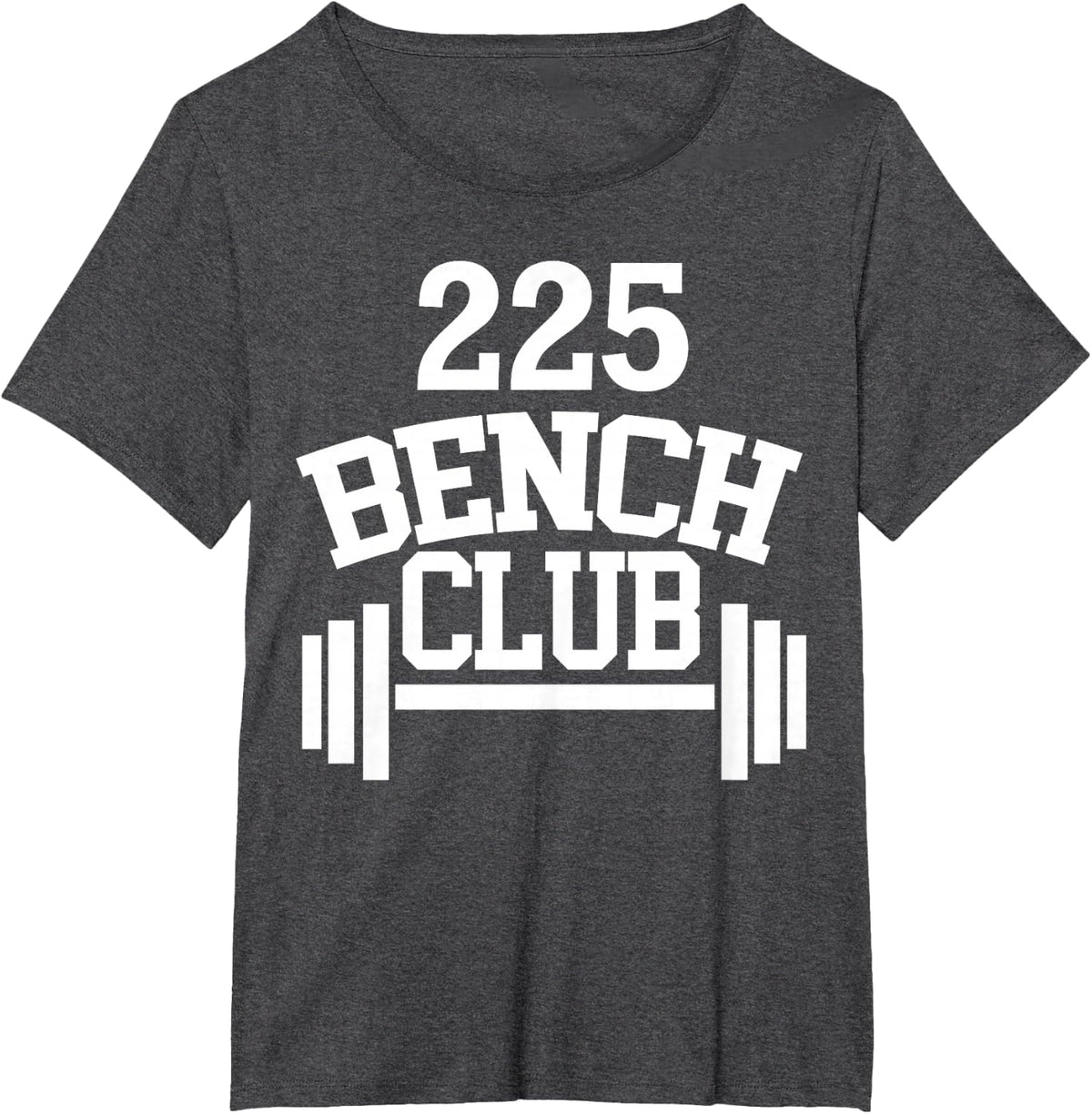 102 kg Bench Press Club Member Tee T-Shirt - Dark Heather Grey