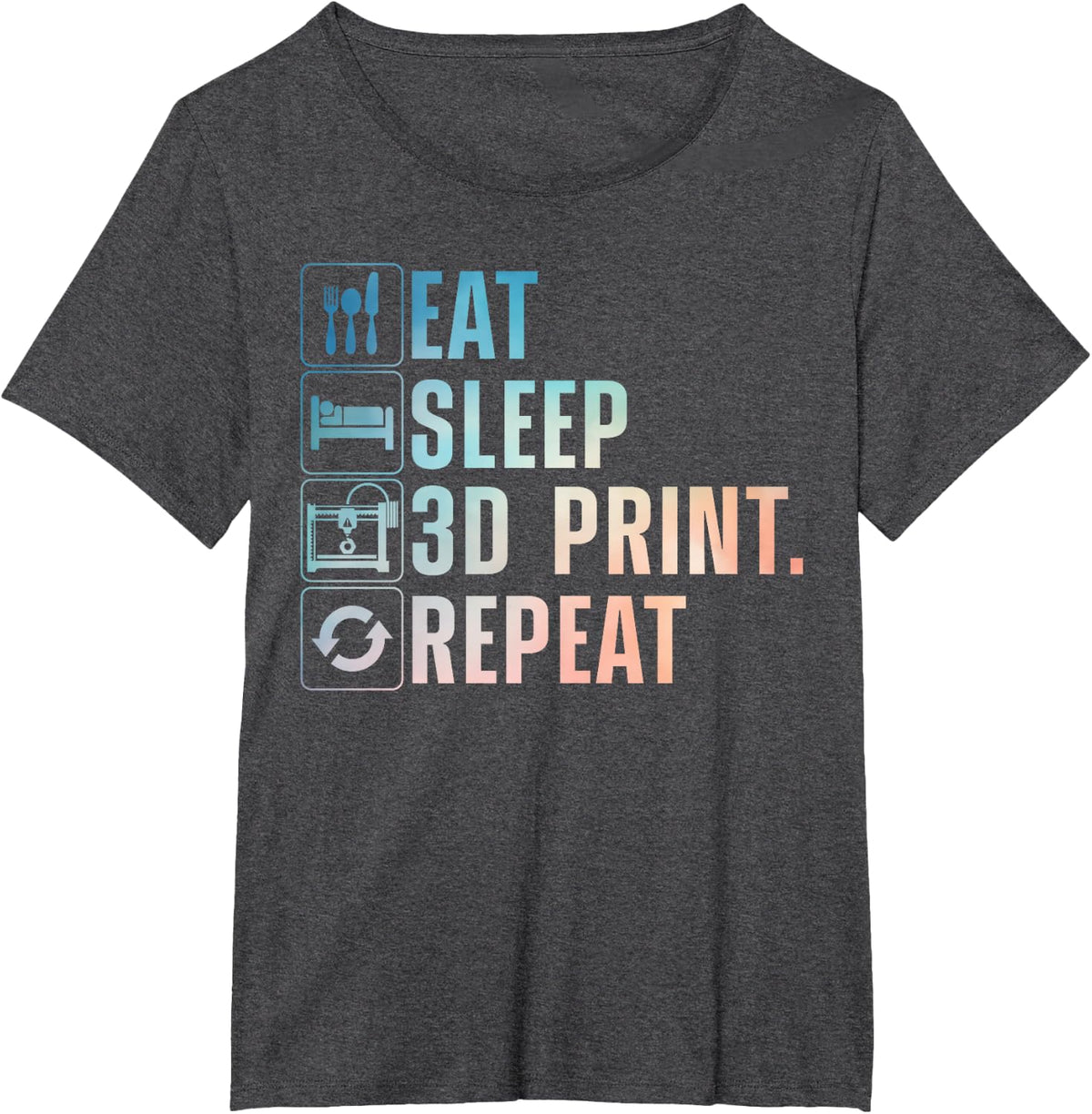 3D Printing Design for Men Women 3D Print 3D Printer Lover T-Shirt - Dark Heather Grey