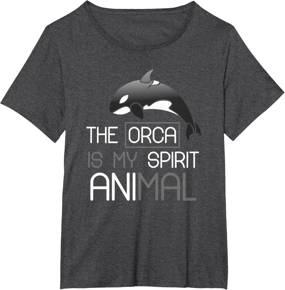 Animal Lover Killer Whale Gift Orca T-Shirt - Dark Heather Grey