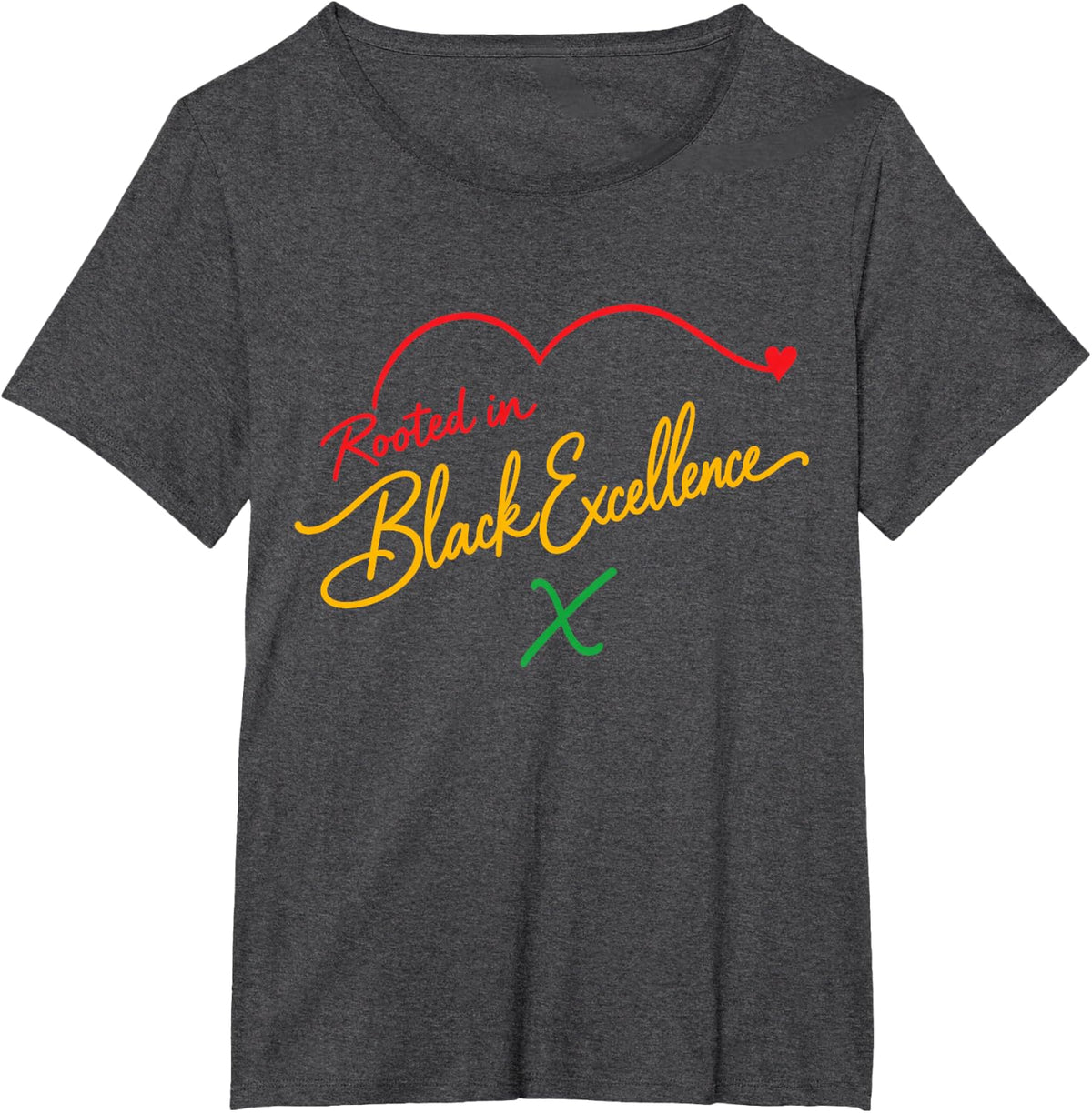 Black Excellence Black History T-Shirt - Dark Heather Grey
