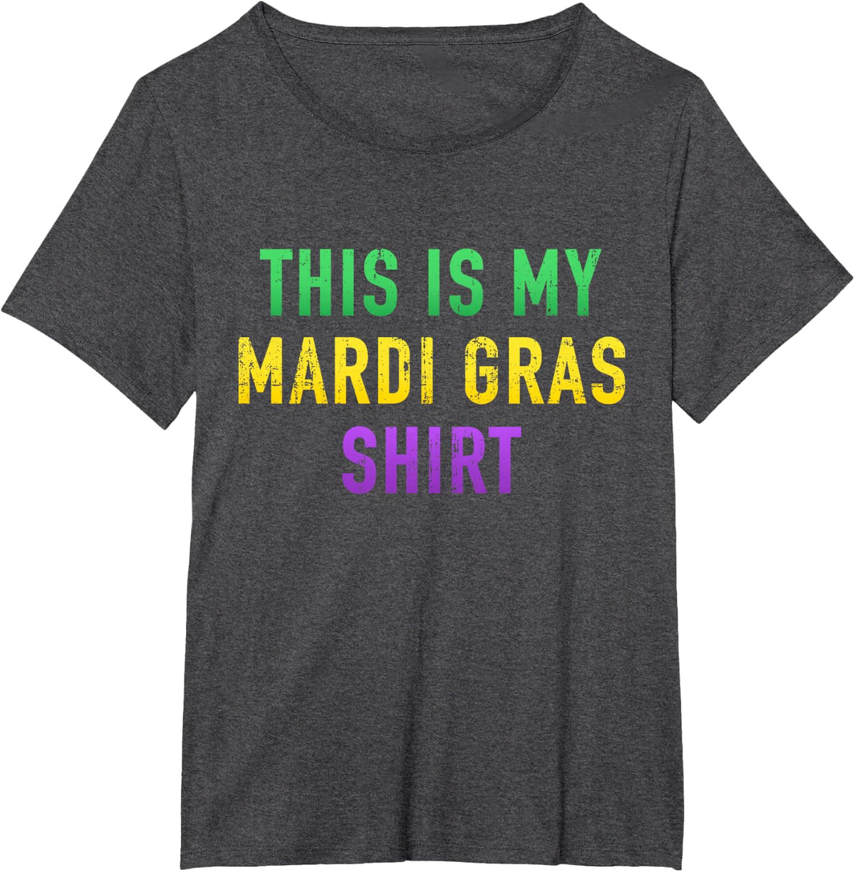 This is my Mardi Gras costume outfit for New Orleans T-Shirt - Dark Heather Grey