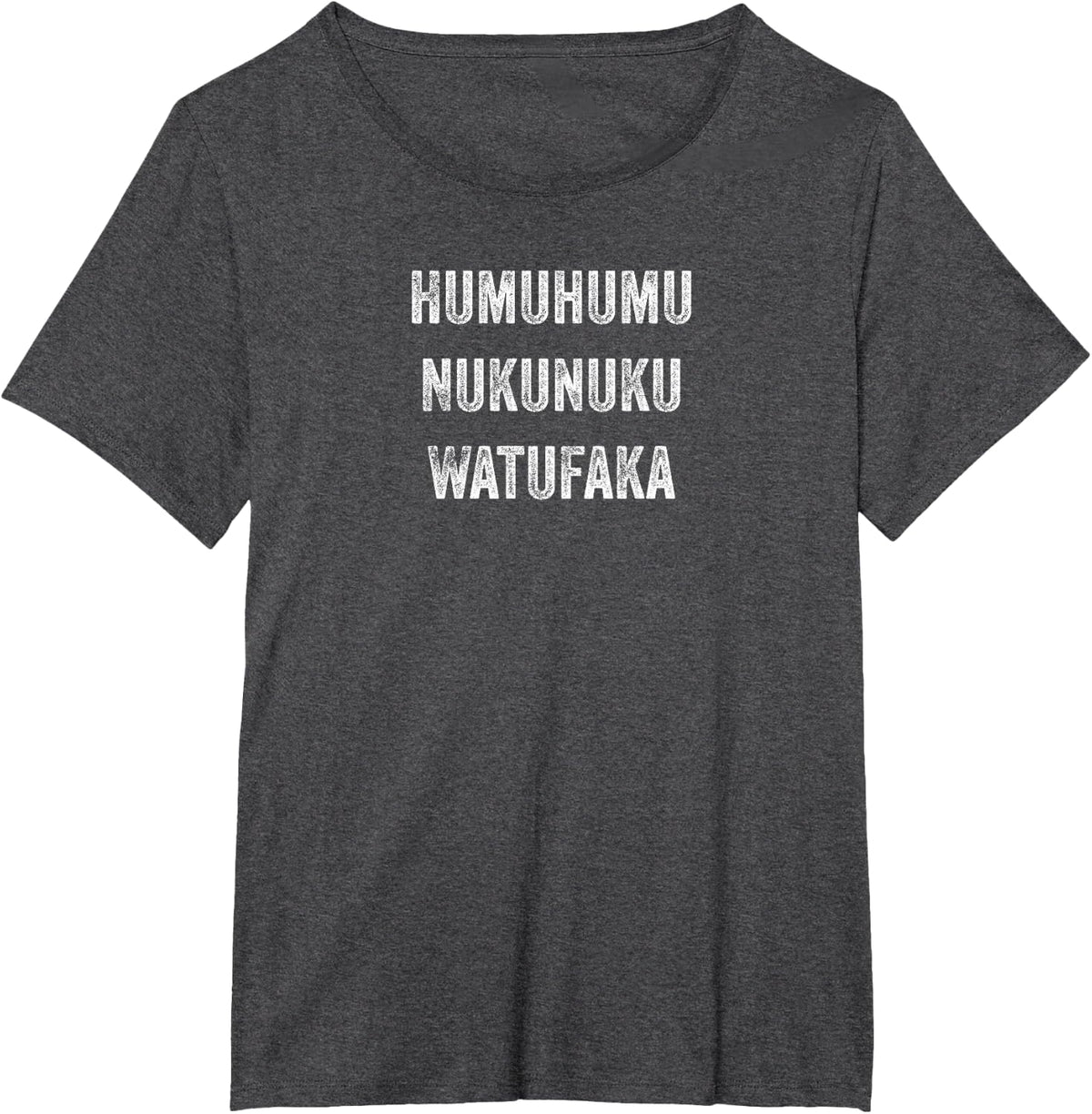 Humuhumu Nukunuku Watufaka T-Shirt - Dark Heather Grey
