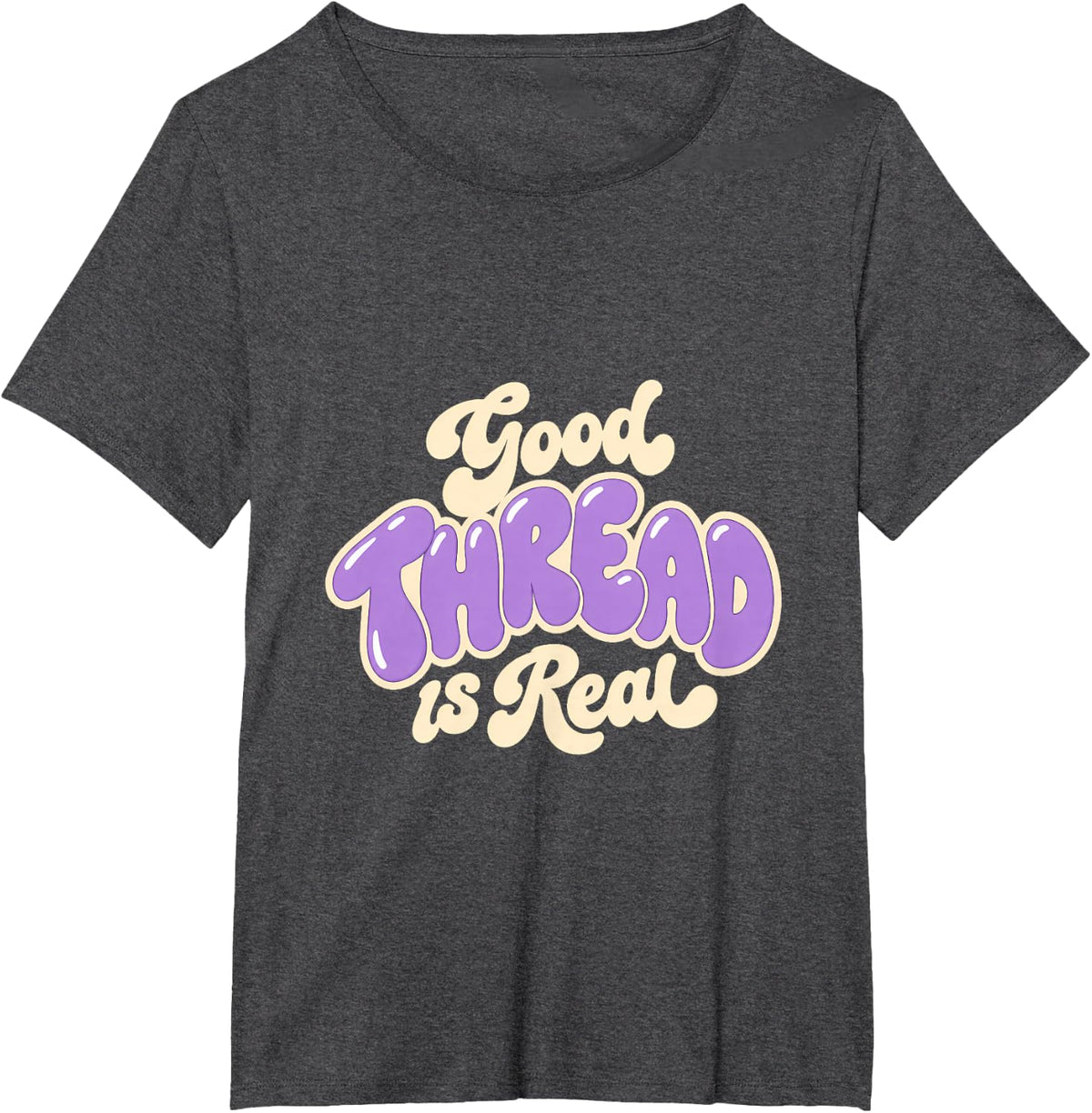 Thread Therapy is Real Cross Stitch Diamond Painting Mom Dad T-Shirt - Dark Heather Grey