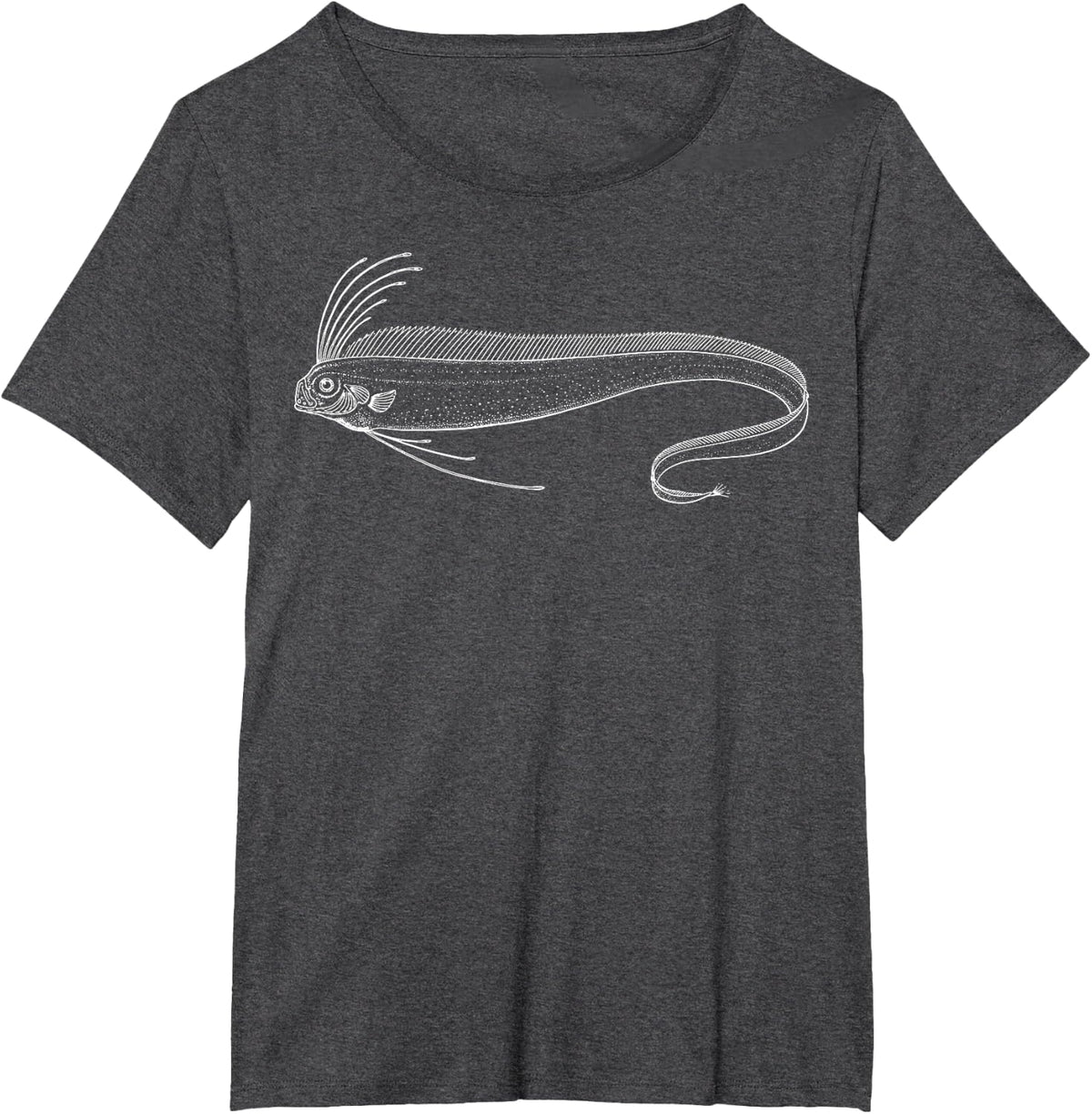 Oarfish Illustration T-Shirt - Dark Heather Grey