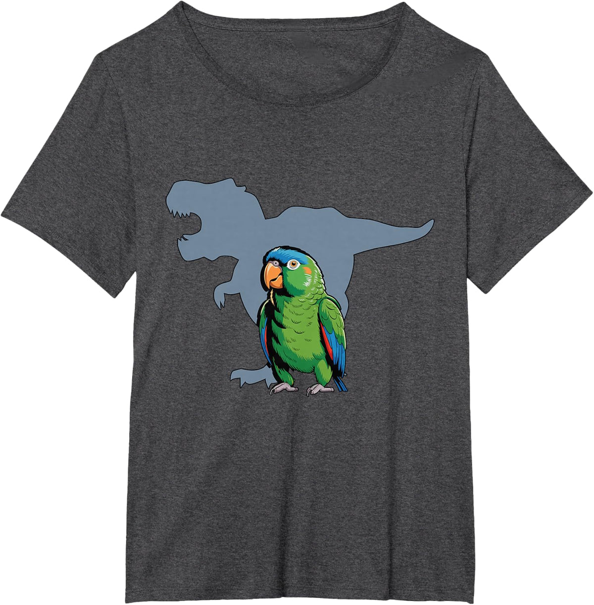Blue Crowned Conure Bird Owner Blue Crowned Conure T-Shirt - Dark Heather Grey