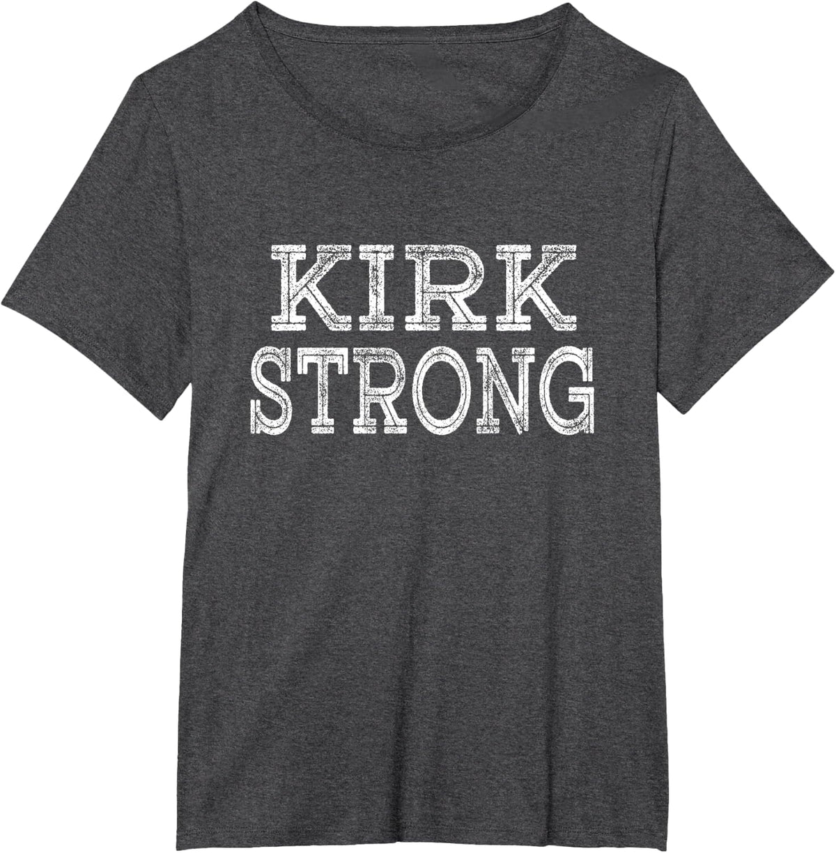 KIRK Strong Squad Family Reunion Last Name Team Custom T-Shirt - Dark Heather Grey