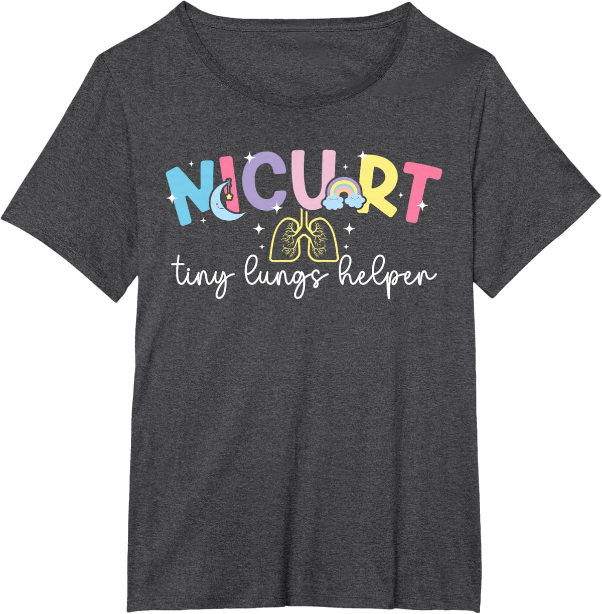 NICU RT Appreciation Pediatric RT Peds Respiratory Therapist T-Shirt - Dark Heather Grey