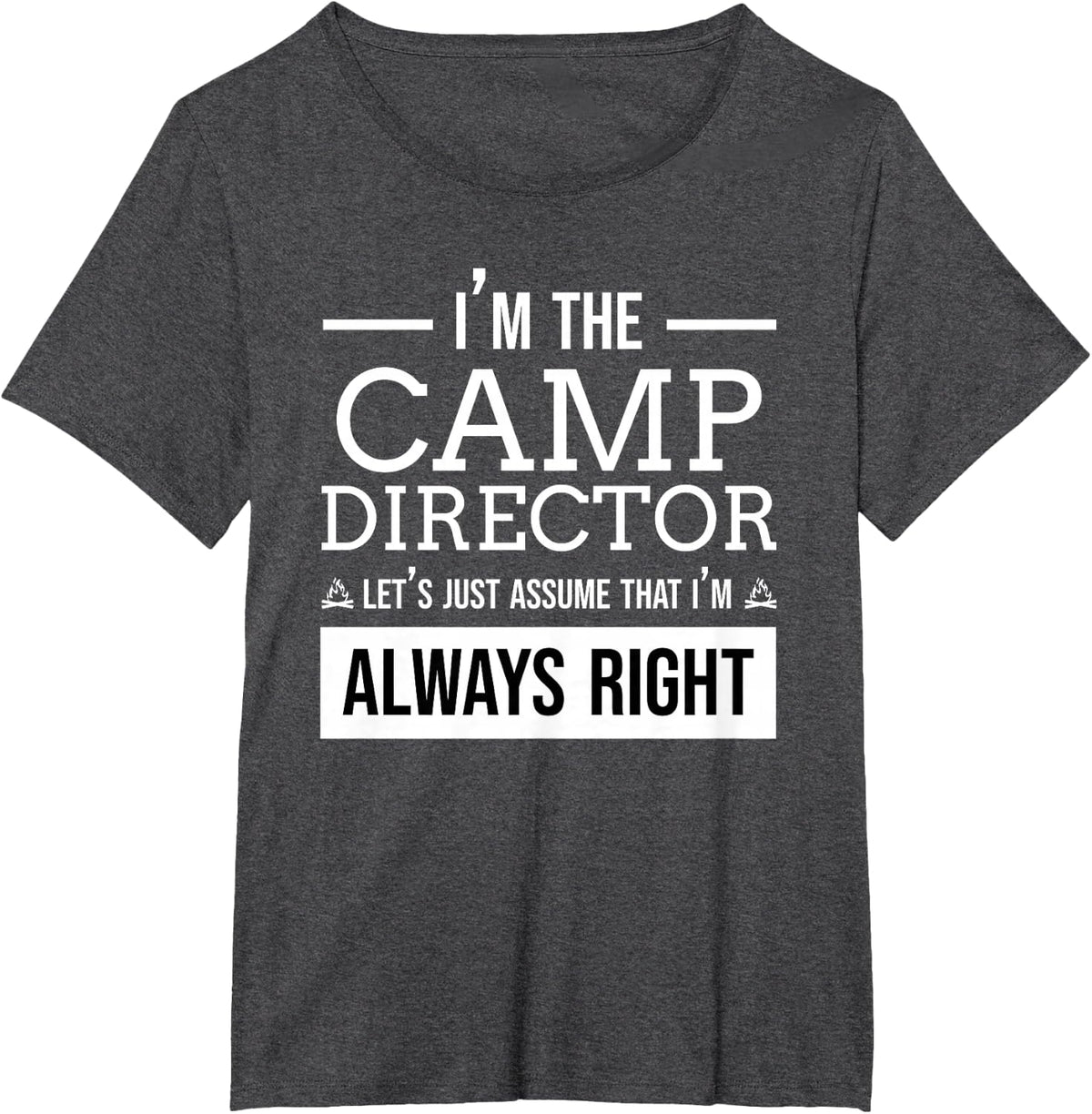 Camp Director Shirt - I'm the camp director Gift T-Shirt - Dark Heather Grey