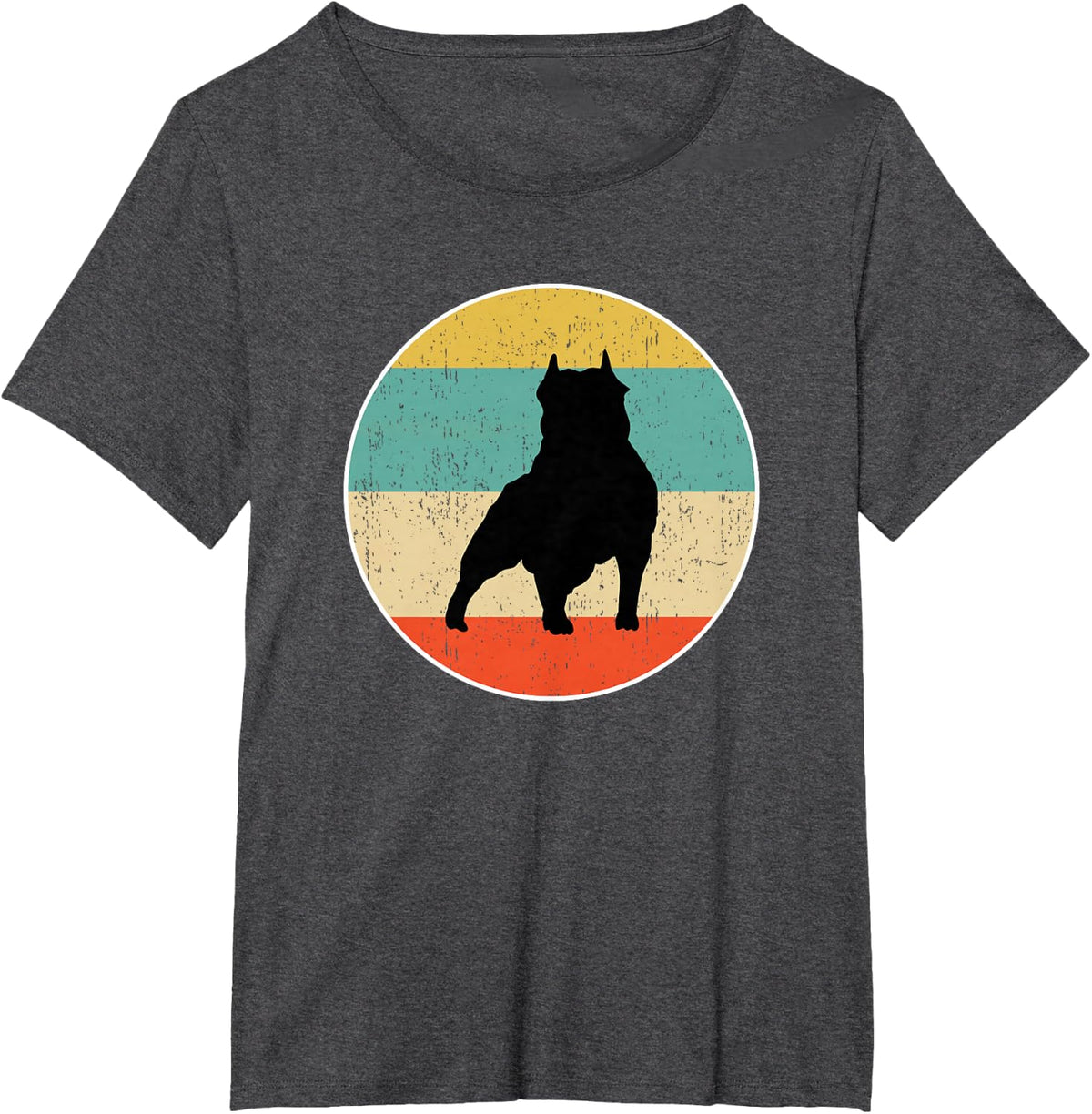 Staffordshire Bull Terrier Dog T-Shirt - Dark Heather Grey