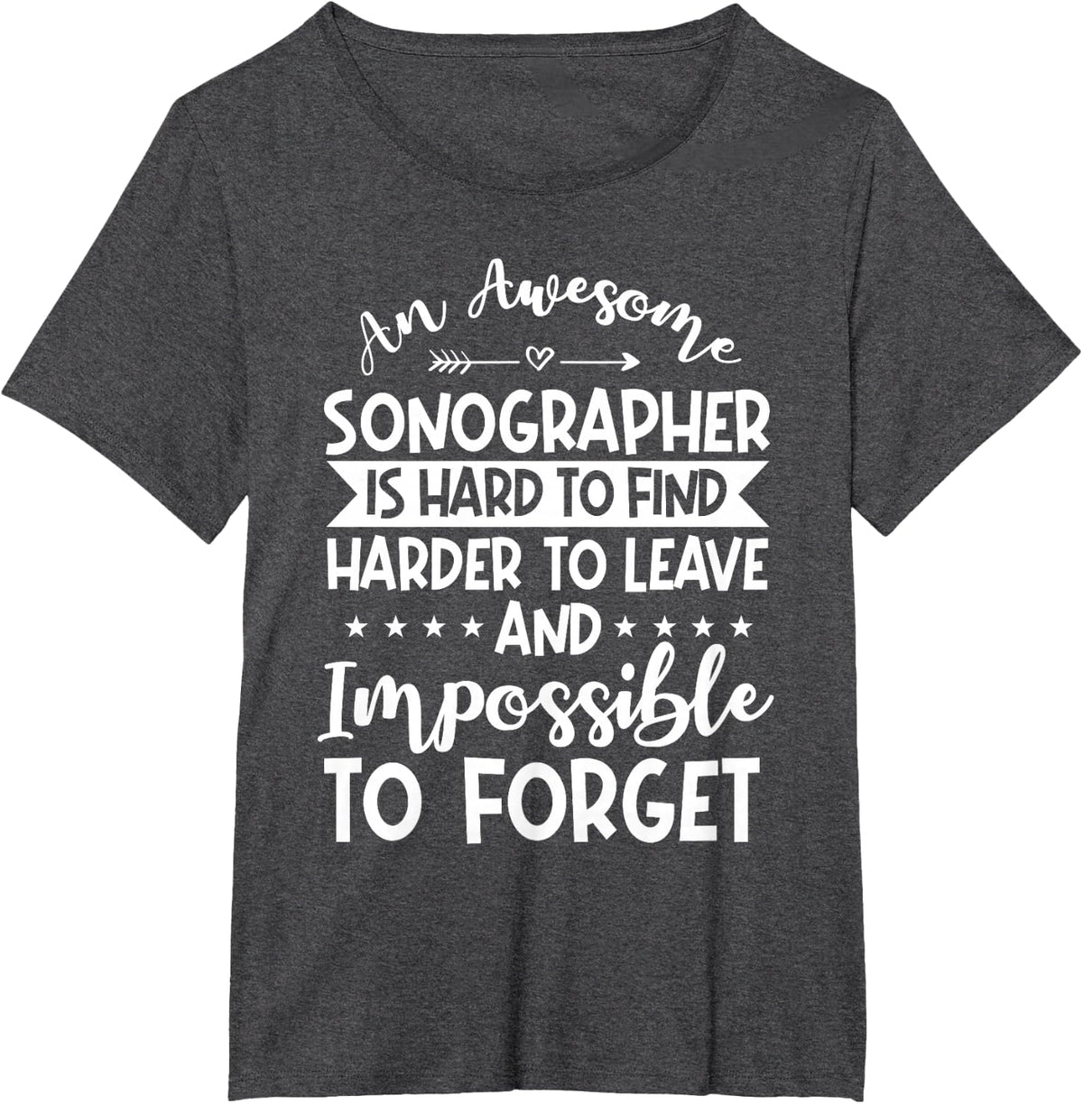 Sonographers Medical Ultrasound Technologist Sonography T-Shirt - Dark Heather Grey