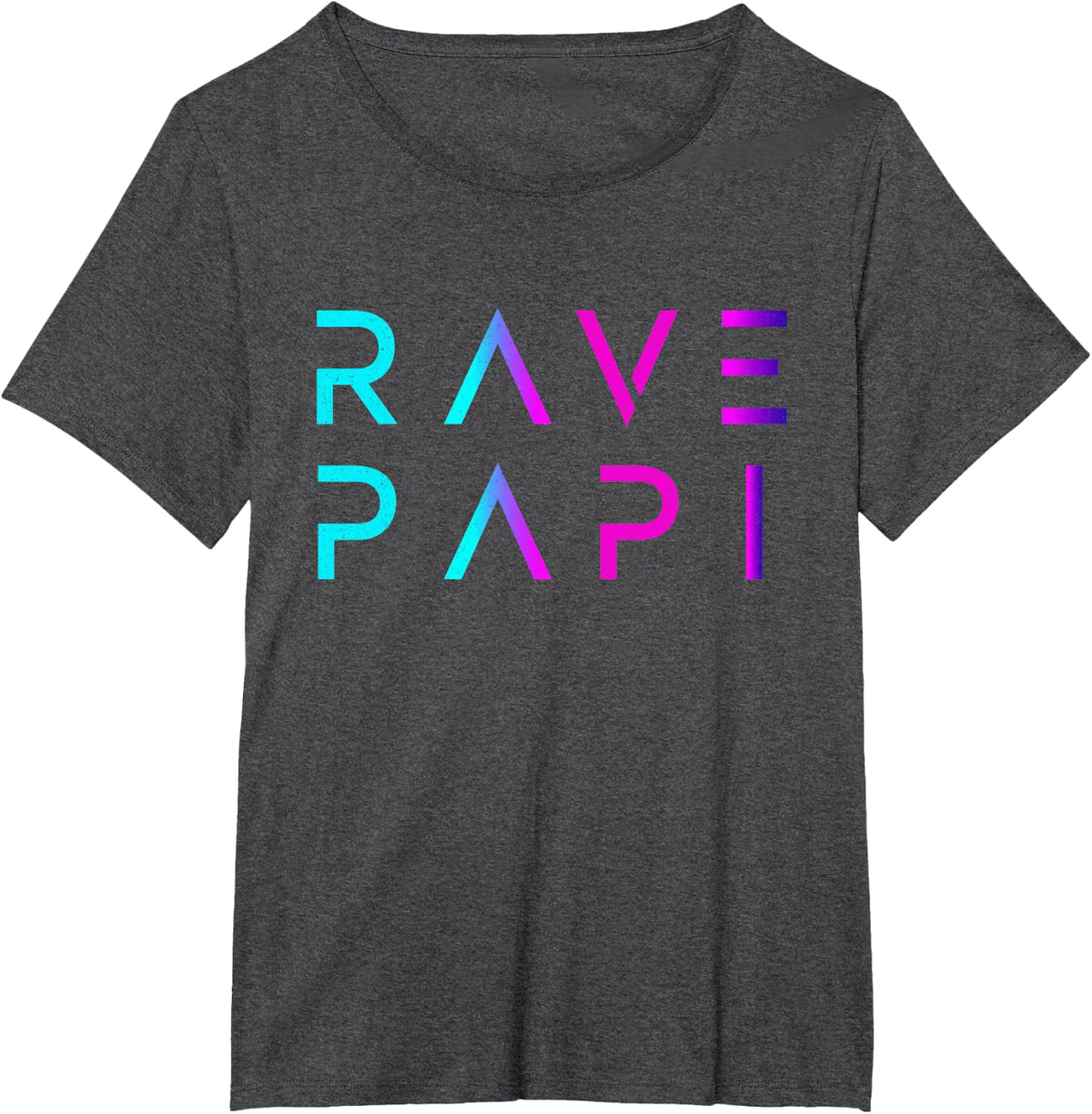 Rave Papi-EDM Festival Raver Daddy Fathers Groovy Cool T-Shirt - Dark Heather Grey