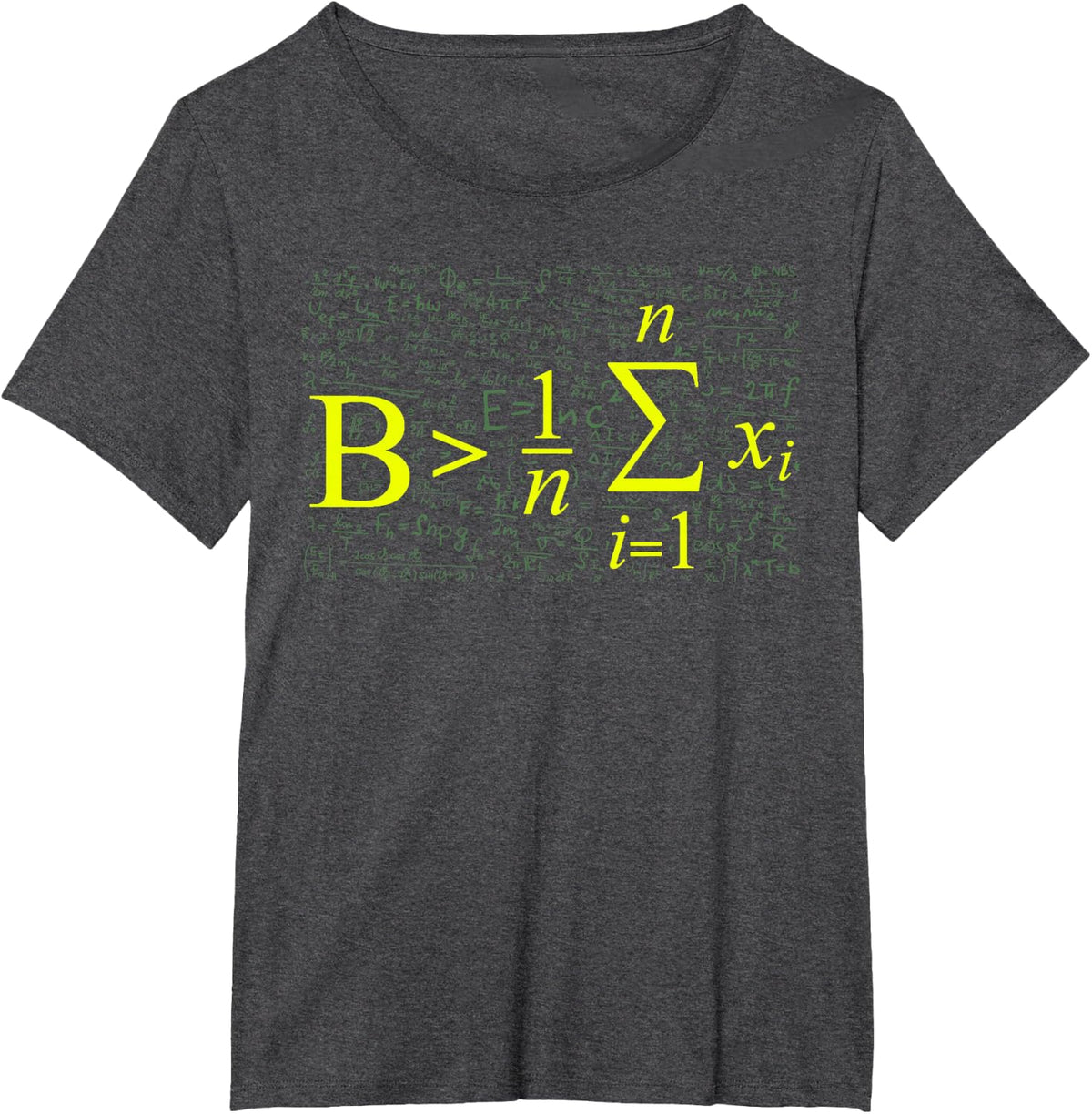 Be Greater Than Average Math Gift Back To School T Shirt T-Shirt - Dark Heather Grey