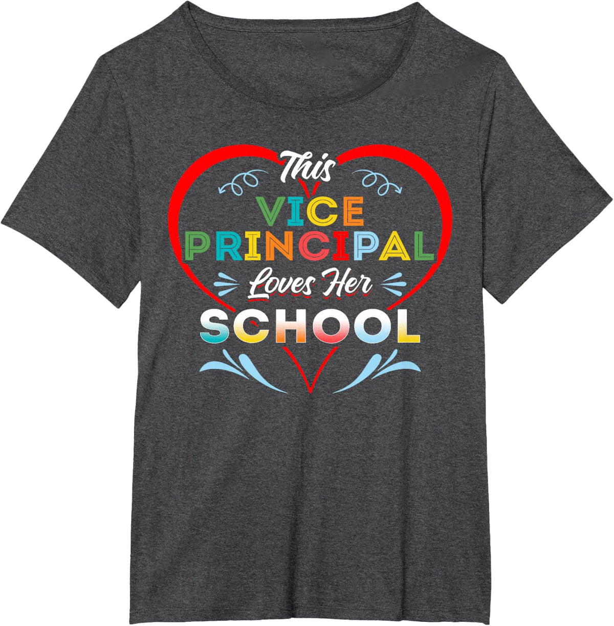 This Vice Principal Loves Her School Educator T-Shirt - Dark Heather Grey