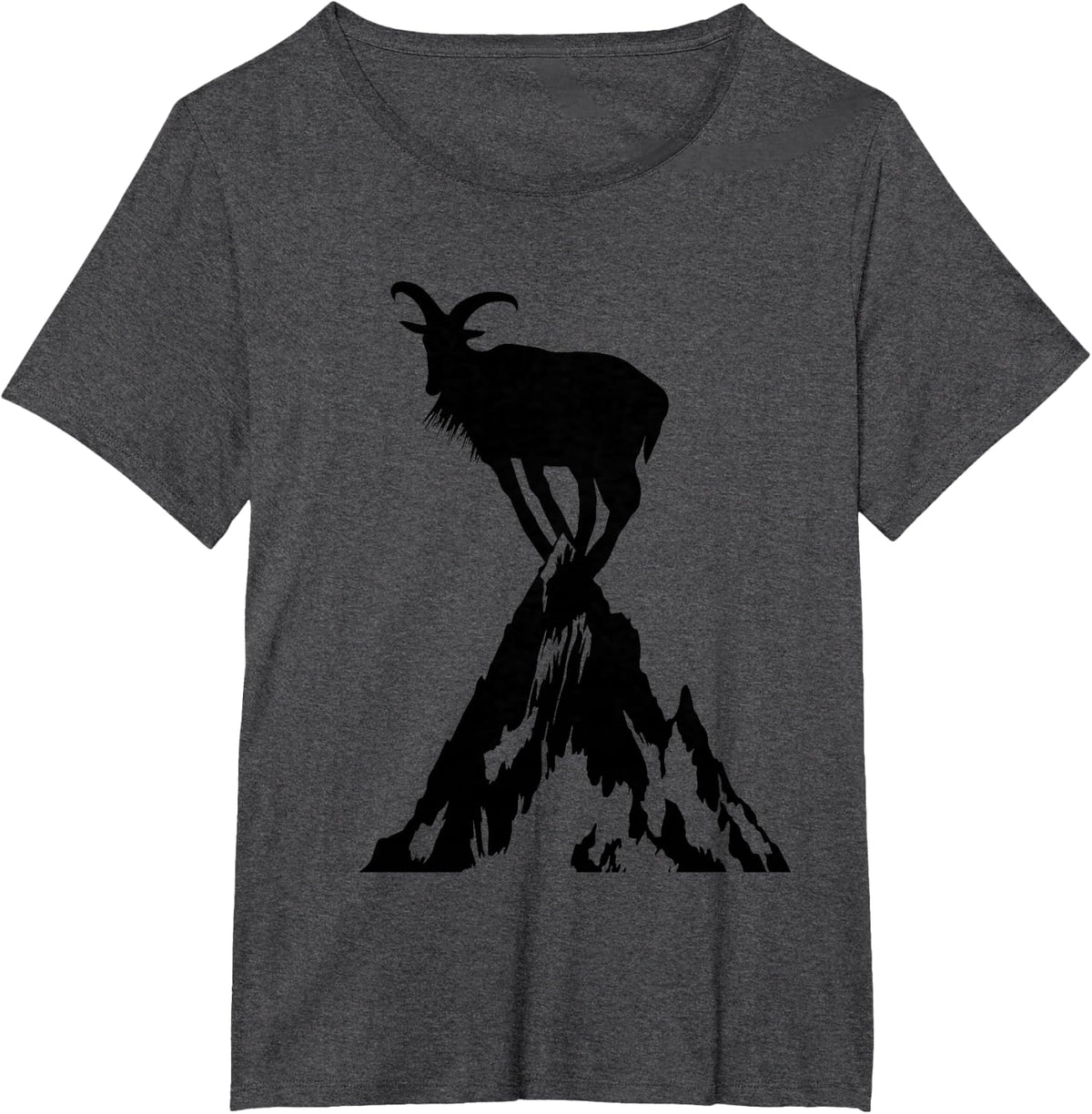 King of the Mountain Goat Tee Shirt T-Shirt - Dark Heather Grey