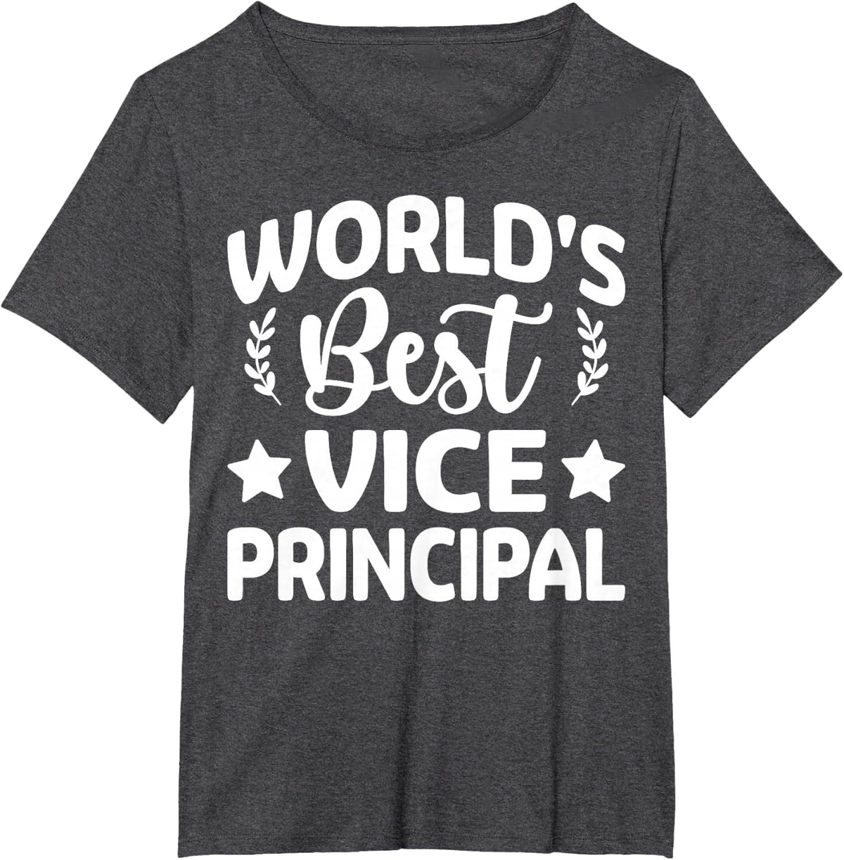 World's Best Vice Principal T-Shirt - Dark Heather Grey