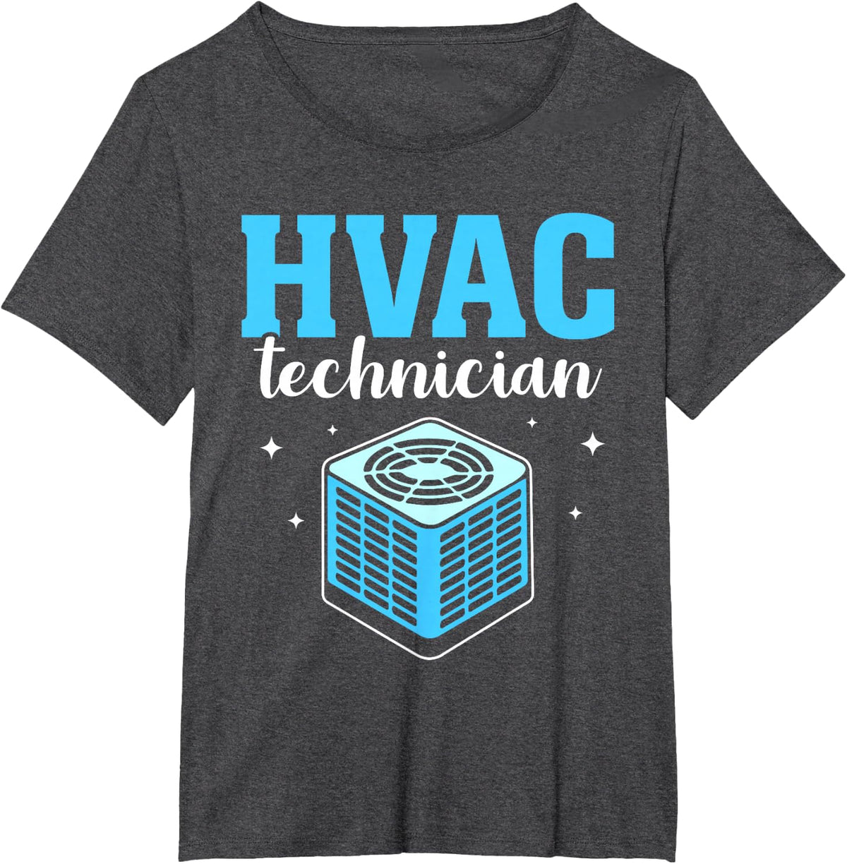 Hvac Technician Installer Tech Profession Hvac Tees T-Shirt For Men - Dark Heather Grey