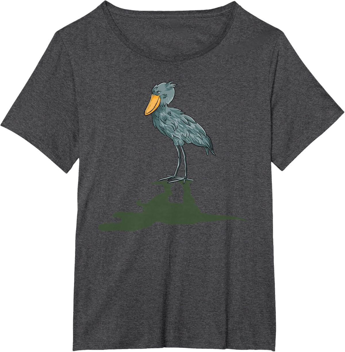 Shoebill Bird Dinosaur Shoebill Stork T-Shirt - Dark Heather Grey