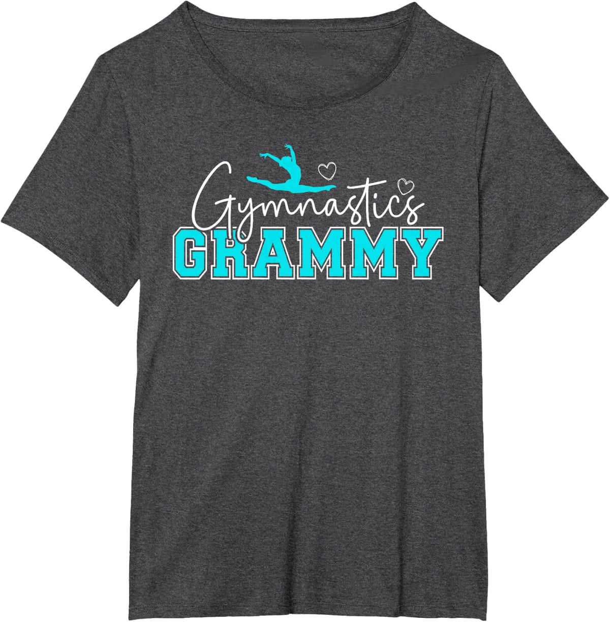 Gymnastics Grammy Grandma Proud Gymnast Grammy T-Shirt - Dark Heather Grey
