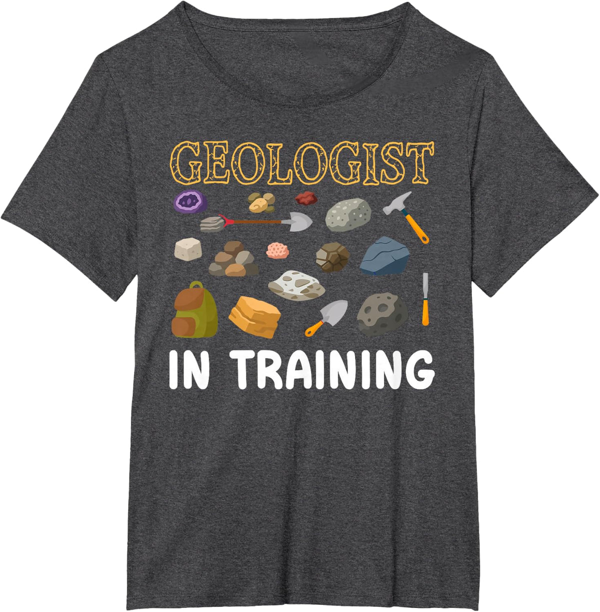 Future Geologist in Training Kids Geologist Boy T-Shirt - Dark Heather Grey