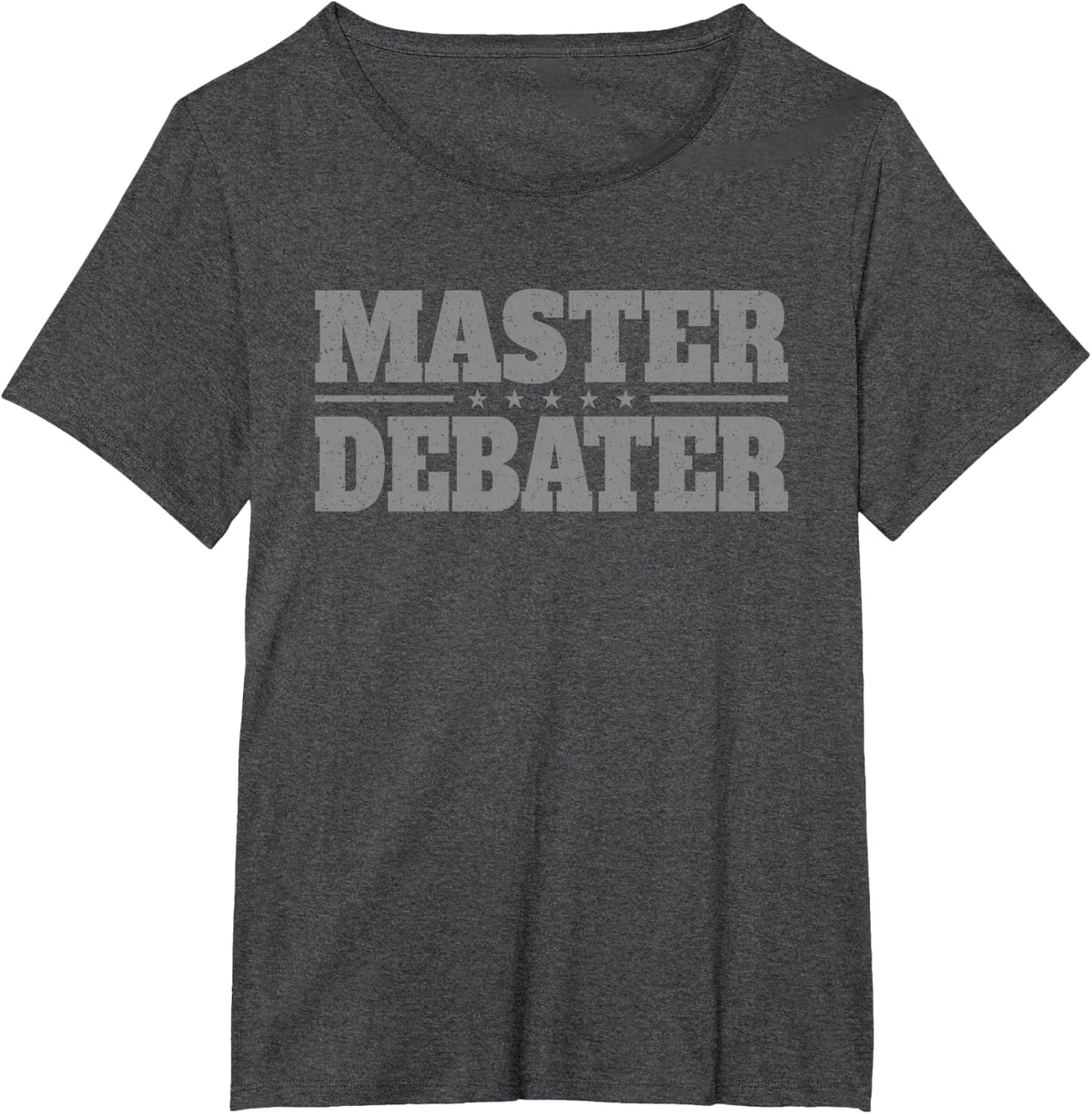 Master Debater DEBATING Champion T-Shirt - Dark Heather Grey