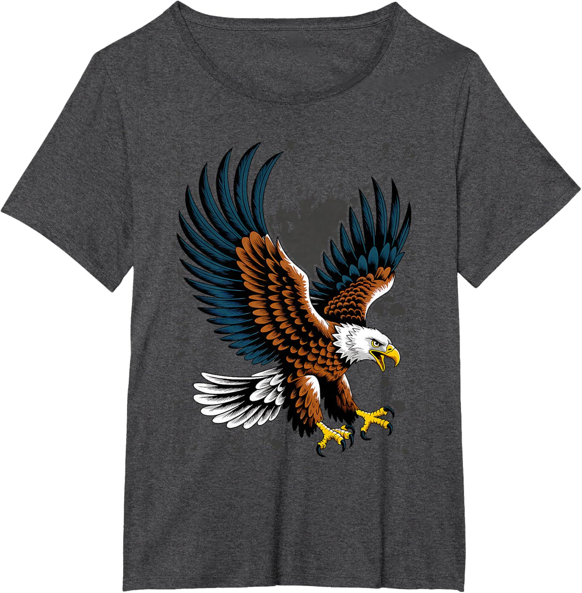 Bald Eagle Men Women Kids Patriotic Eagle T-Shirt - Dark Heather Grey