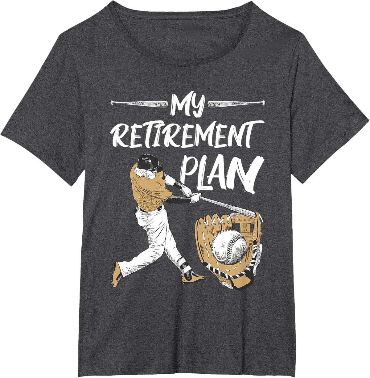 Baseball - Retirement Gifts T-Shirt - Dark Heather Grey