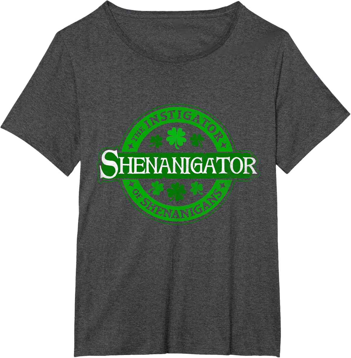 Shenanigator - Funny St Patrick's Day Shenanigans Instigator T-Shirt - Dark Heather Grey