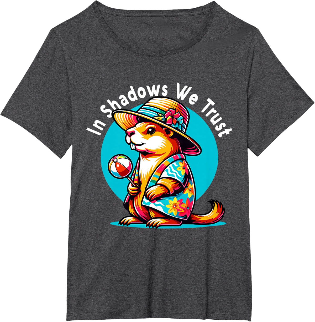 In Shadows We Trust Groundhog Day T-Shirt - Dark Heather Grey