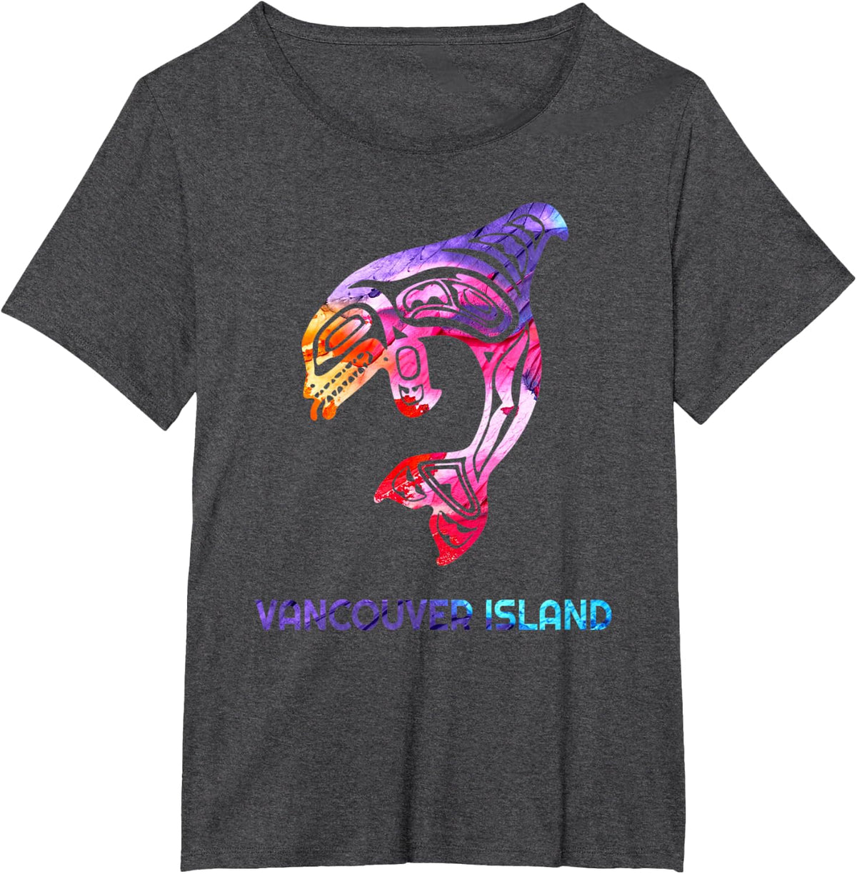 Vancouver Island Fisherman Orca Whale T-Shirt Tees For Men Women Killer Whale Shirt Pacific Northwest Tribal Totem Art -