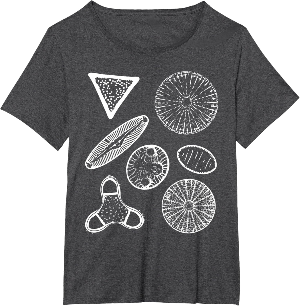 Diatoms Beautiful Science T-Shirt - Dark Heather Grey