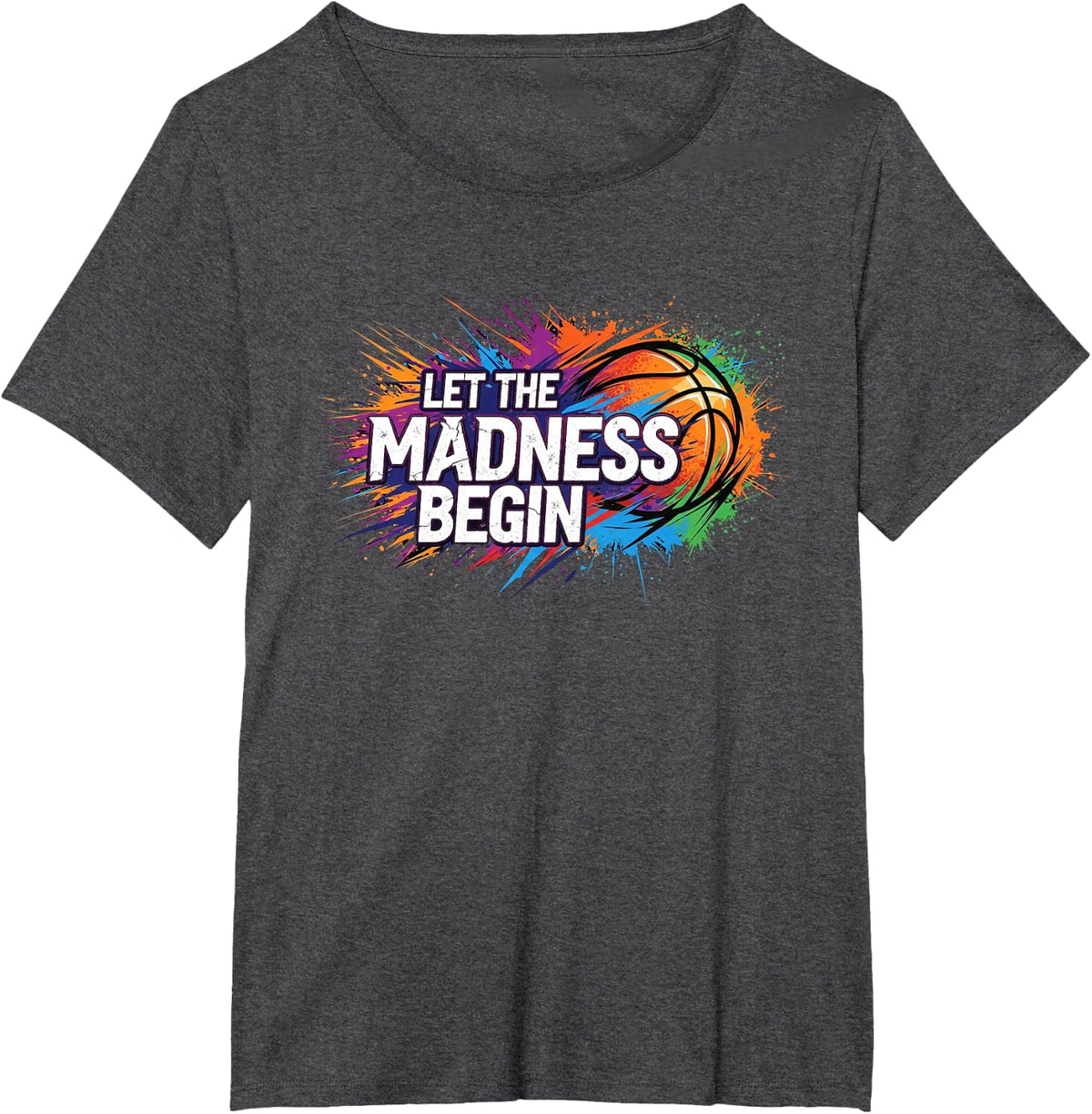 Game Day Madness - Ready for The Basketball Bracket T-Shirt - Dark Heather Grey