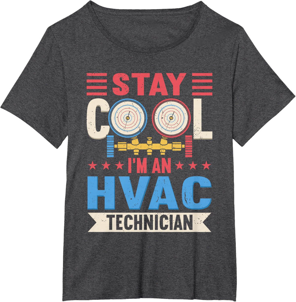 HVAC Technician T-Shirt - Dark Heather Grey