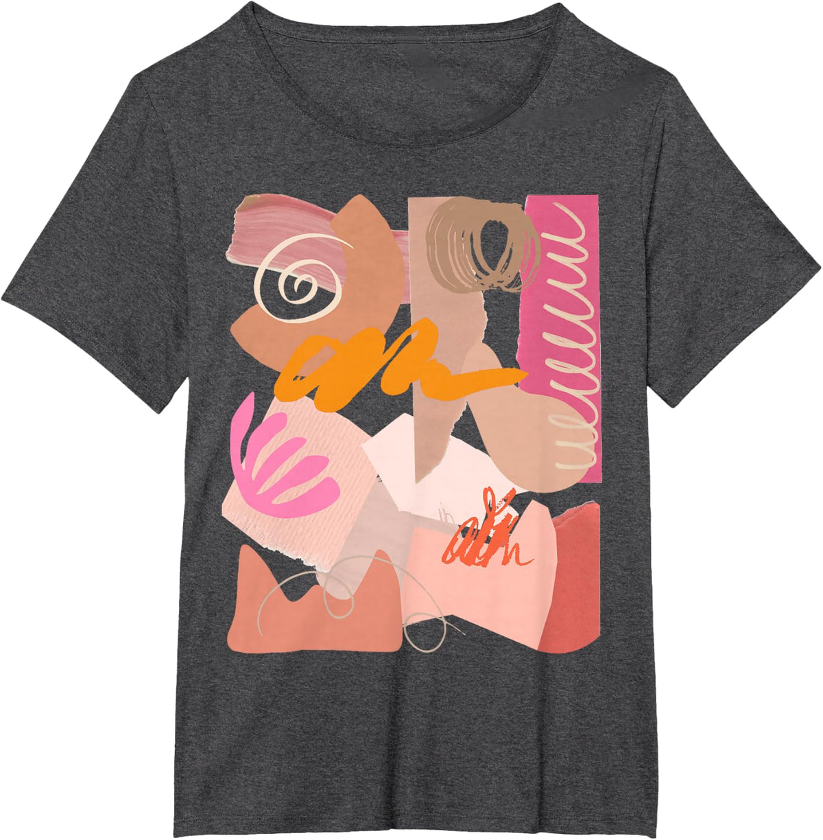 Cool Art On A Tee Portable Abstract Design Pastel Color Gift T-Shirt - Dark Heather Grey