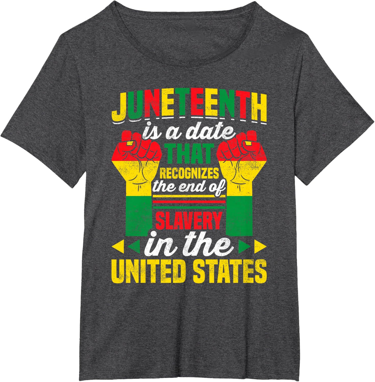 JUNETEENTH Freedom Day African American June 19th 1965 T-Shirt - Dark Heather Grey