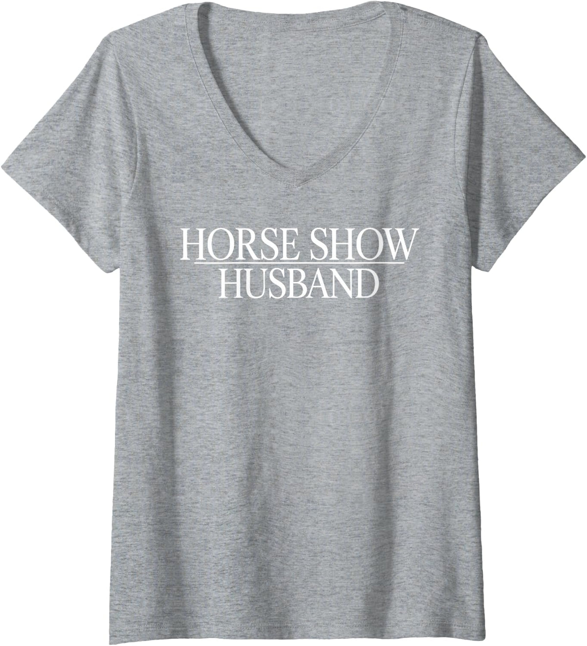 Women's Horse Show Art for Men Boys Dad Equestrian Horse Show V-Neck T-Shirt - Heather Grey