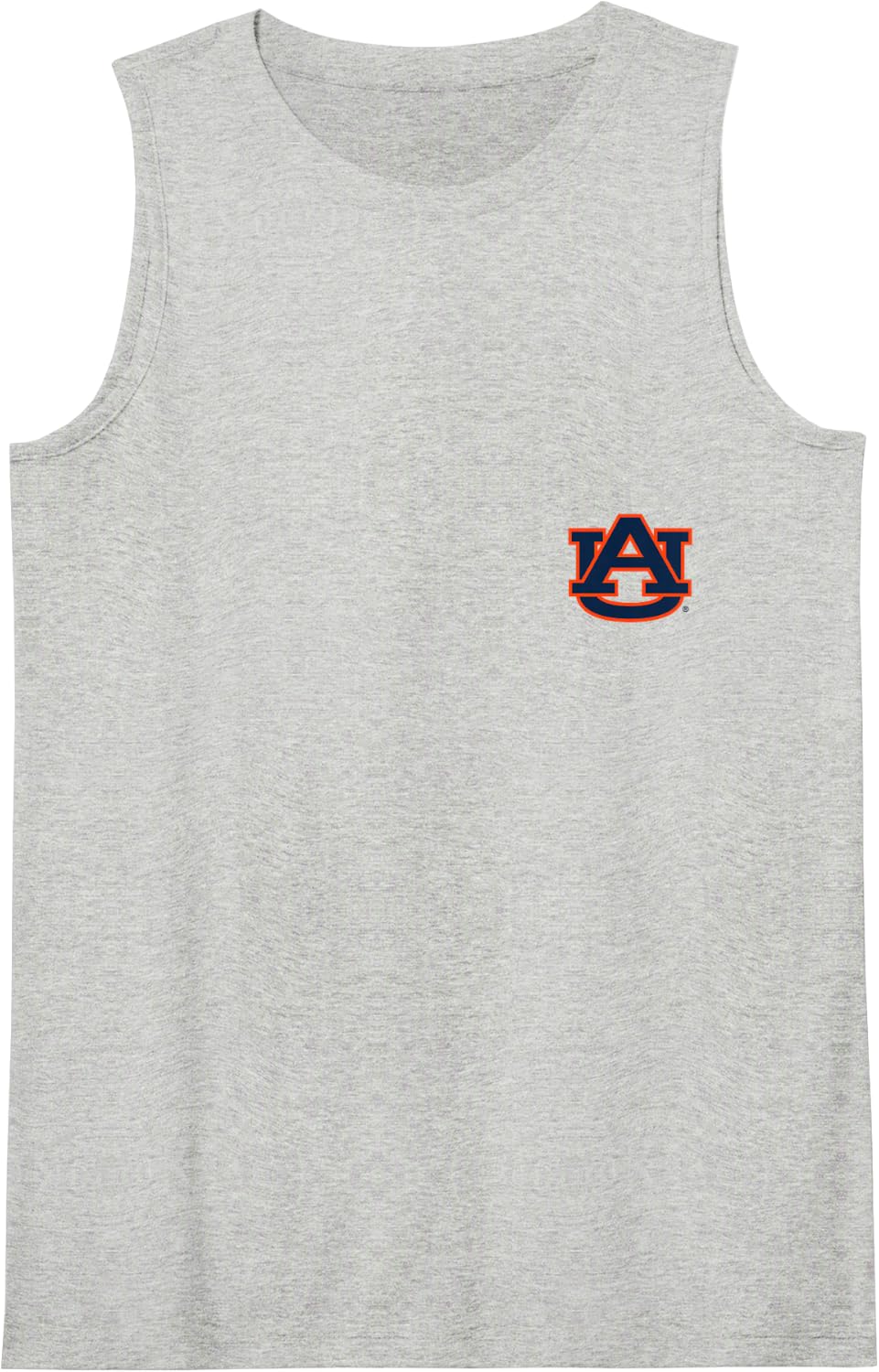 Auburn Tigers Left Chest Icon Logo Officially Licensed Tank Top - Heather Grey
