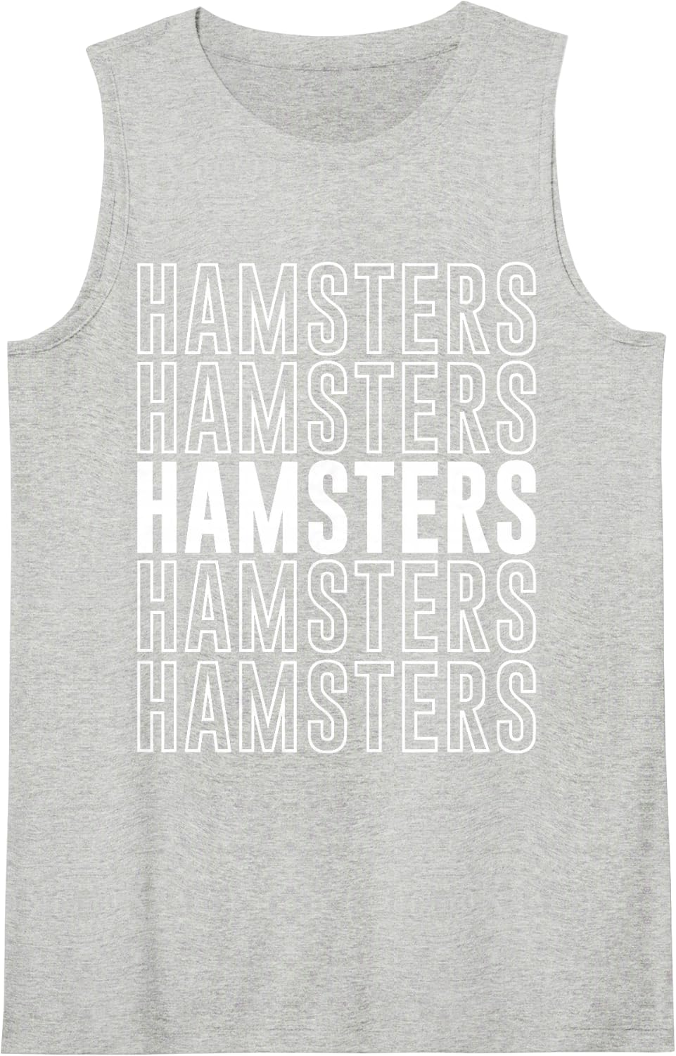 Hamsters Sleeveless Tank Top - Heather Grey