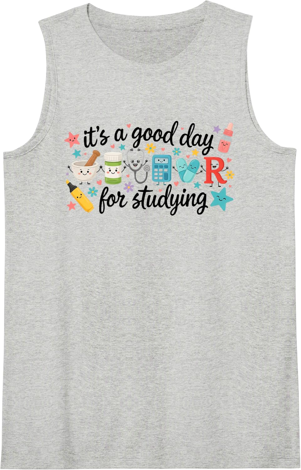 Pharmacy Student Pharmacy School PharmD Future Pharmacist Sleeveless Tank Top - Heather Grey